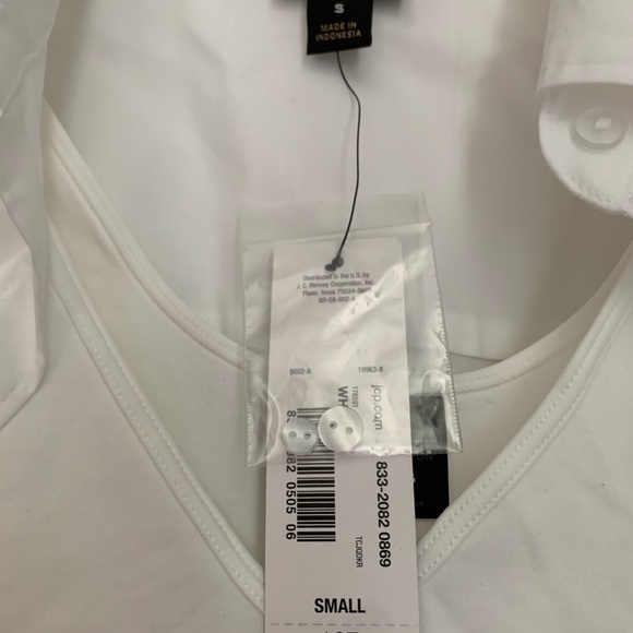 Worthington Button Down Blouse and Tank Top - Picture 4 of 5